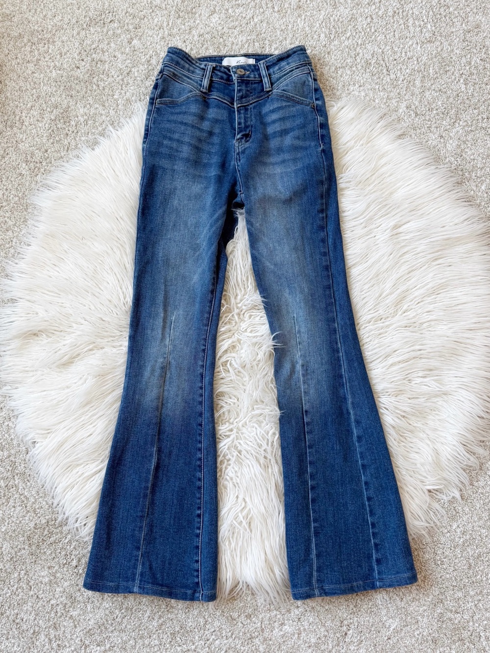 KanCan Dark Blue Flare Jeans